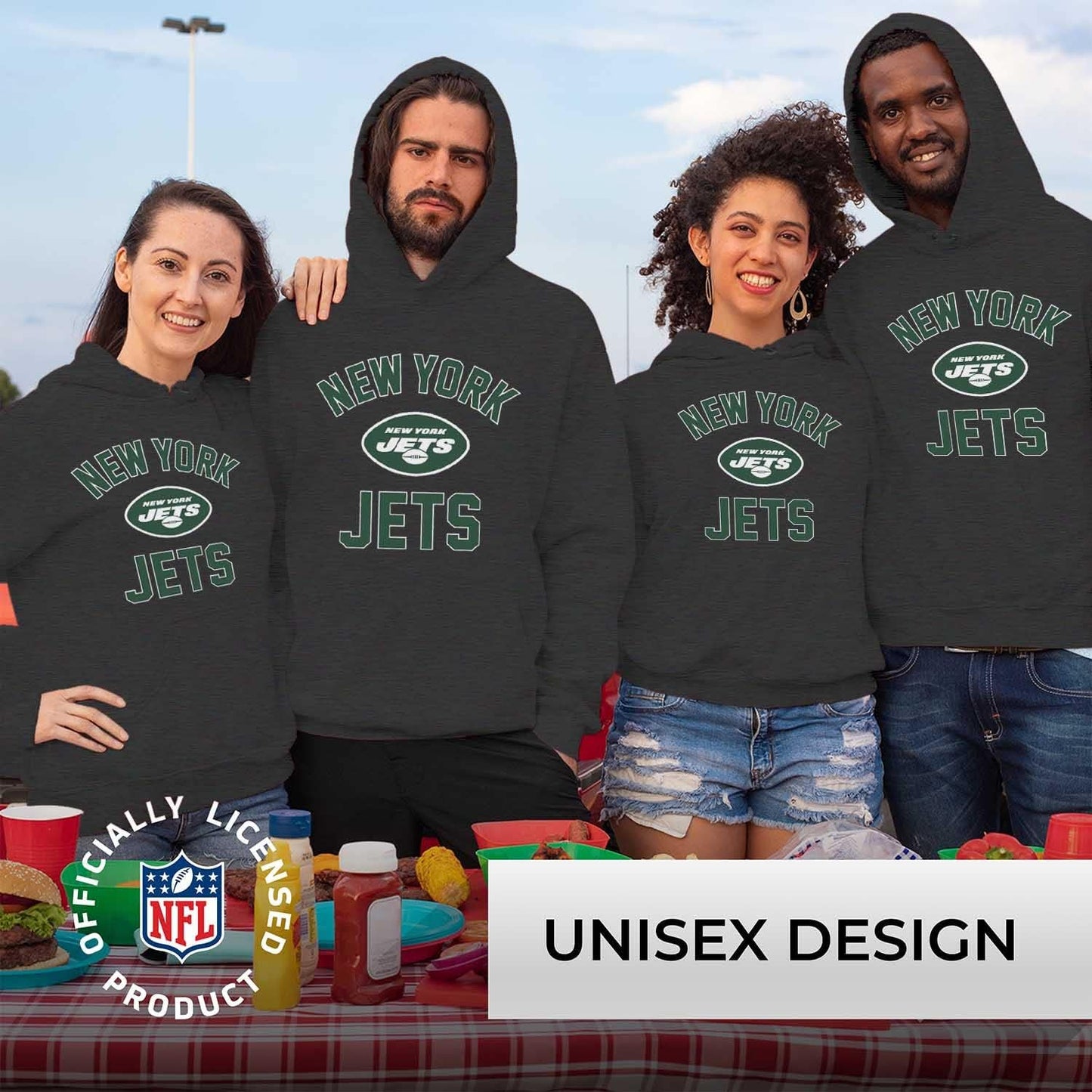 NFL Adult Gameday Hooded Sweatshirt - Poly Fleece Cotton Blend - Stay Warm and Represent Your Team in Style