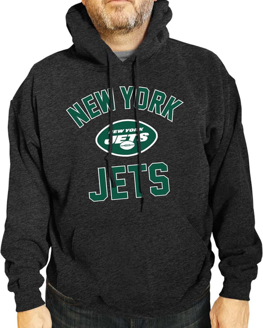 NFL Adult Gameday Hooded Sweatshirt - Poly Fleece Cotton Blend - Stay Warm and Represent Your Team in Style